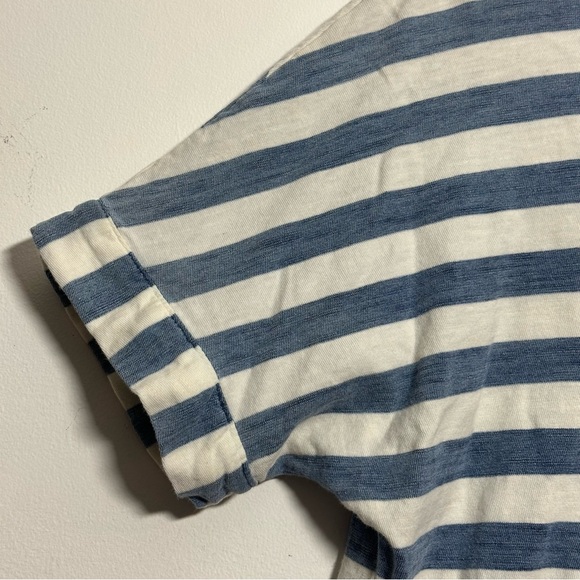 Jane and Delancey Blue White Striped Sweatshirt Hoodie‎ see photos small flaw - Picture 6 of 14